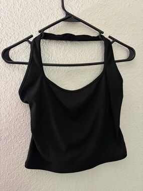 SHEIN Black Scoop Neck Tank Top